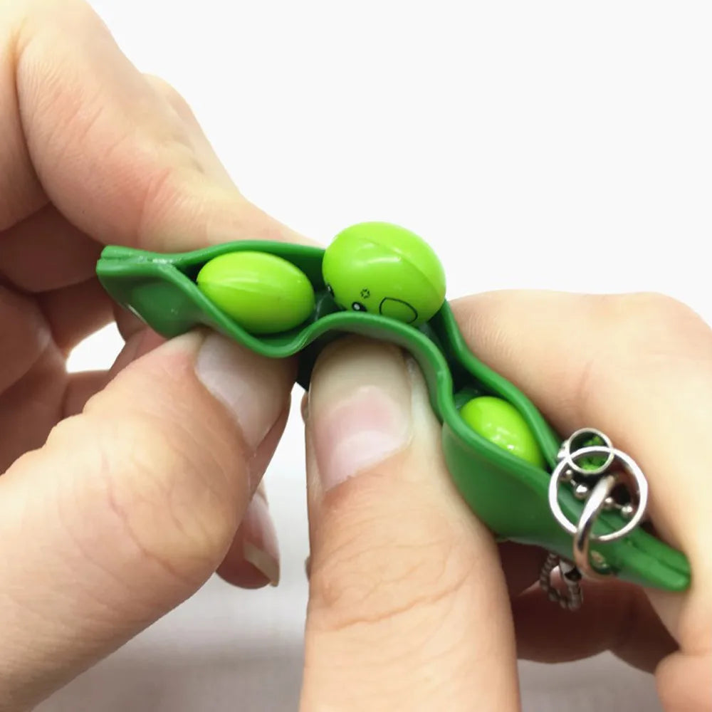 Fidget Toys Pack Edamame Stress Relief Keychain