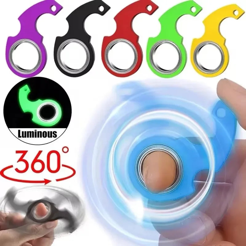 Spinner Stress Toy Keychain Fidget Ring