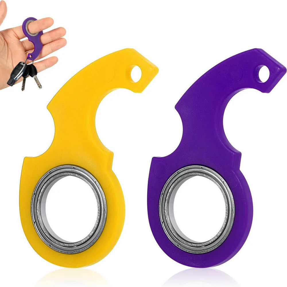 Spinner Stress Toy Keychain Fidget Ring