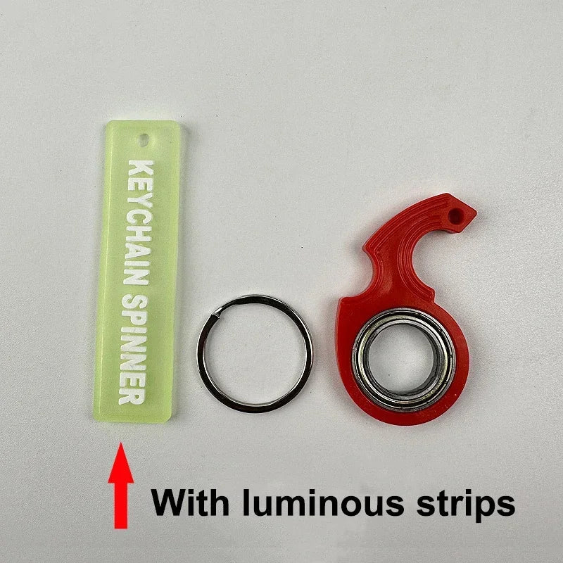 Spinner Stress Toy Keychain Fidget Ring