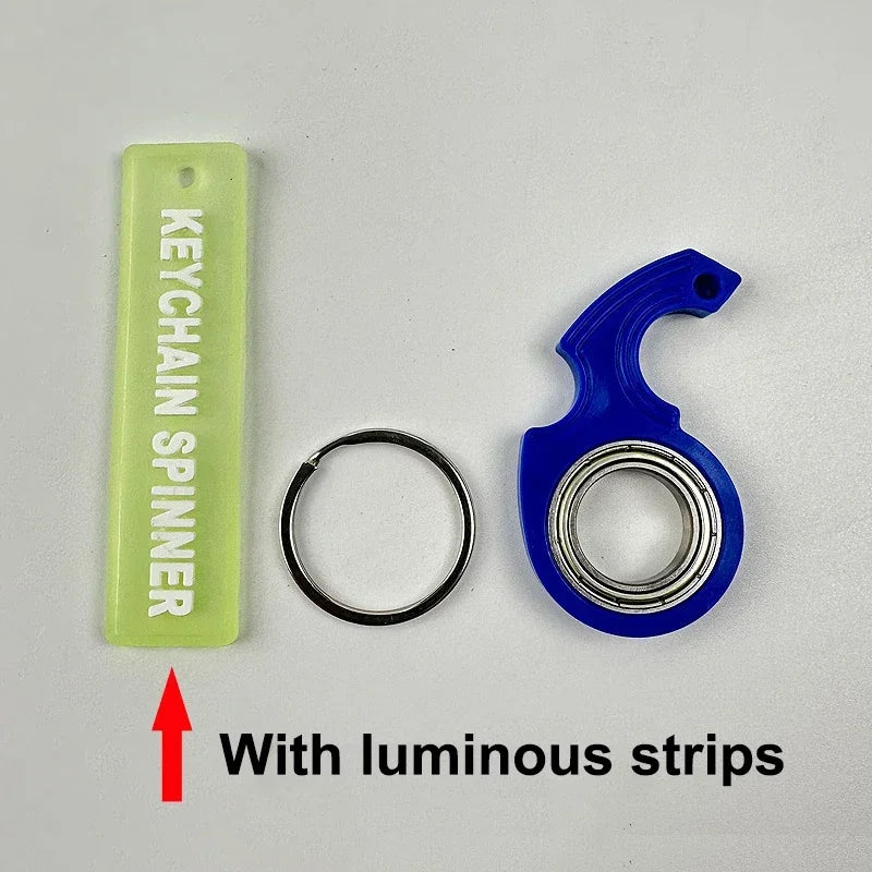 Spinner Stress Toy Keychain Fidget Ring