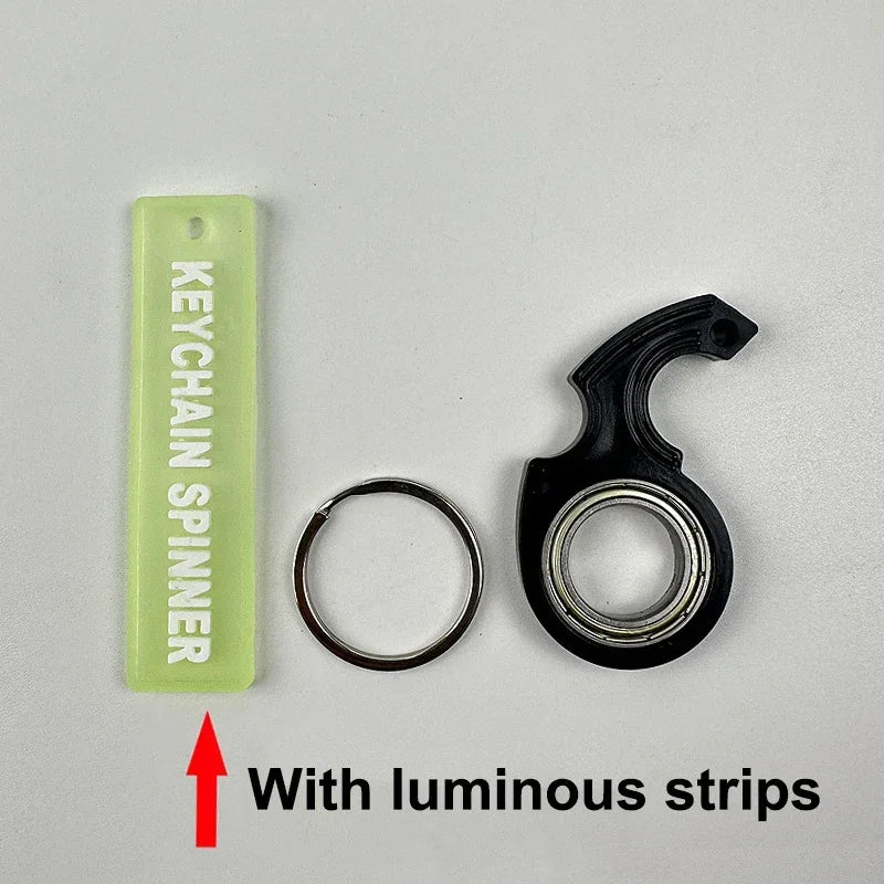 Spinner Stress Toy Keychain Fidget Ring
